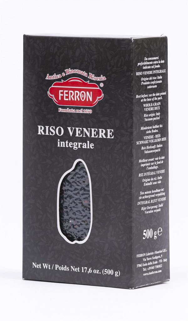 FERRON Venere-Vollkorn-Reis, schwarz,  0,5 kg, Vakuumpackung